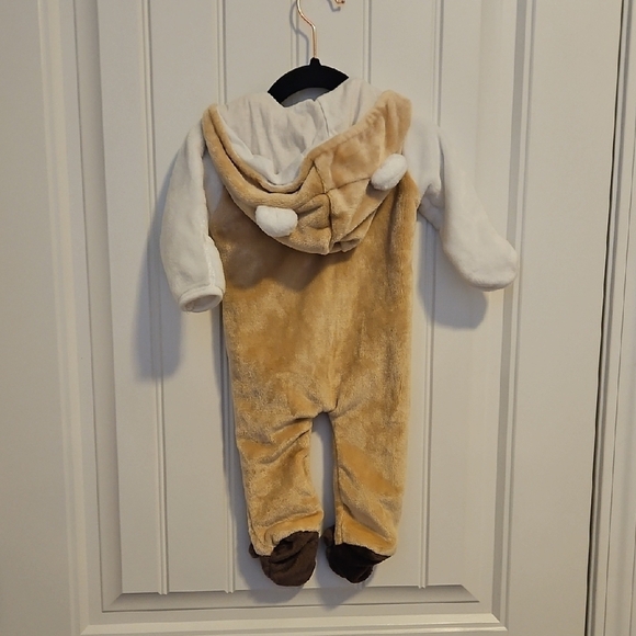 Adorable Tan and White Kids One Piece - Picture 2 of 5